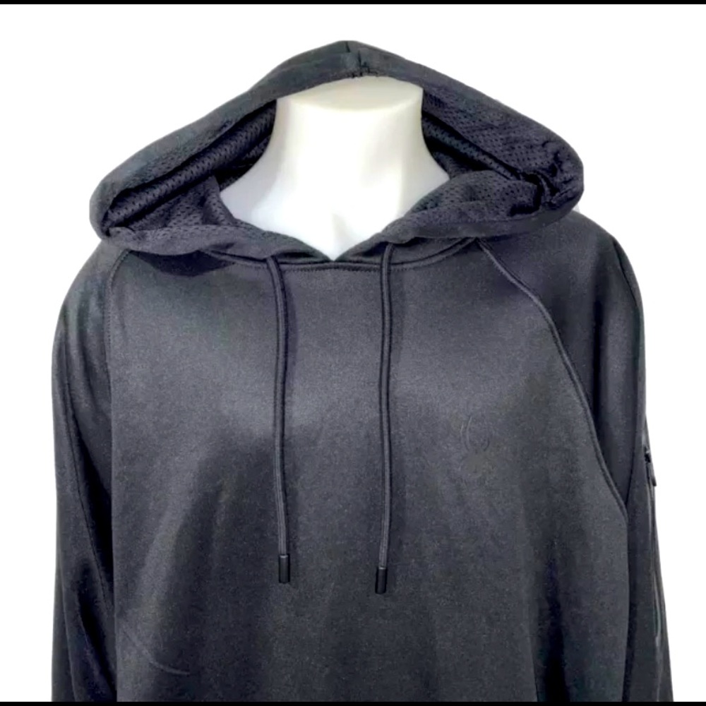 Sypder Active Quick Dry Pull Over All Black Hoodie